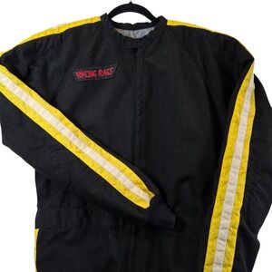 Vintage 70s 80s Racing Rags by Roberts Full Zip Coveralls Mens L Retro Not FP